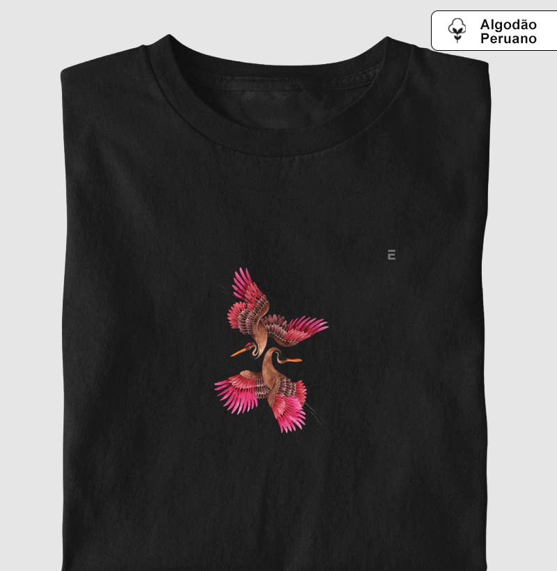 Pássaros em rosa