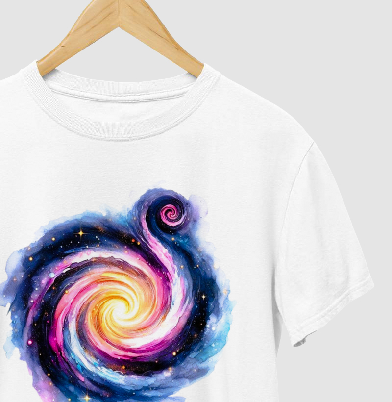 Galáxia Espiral em Aquarela