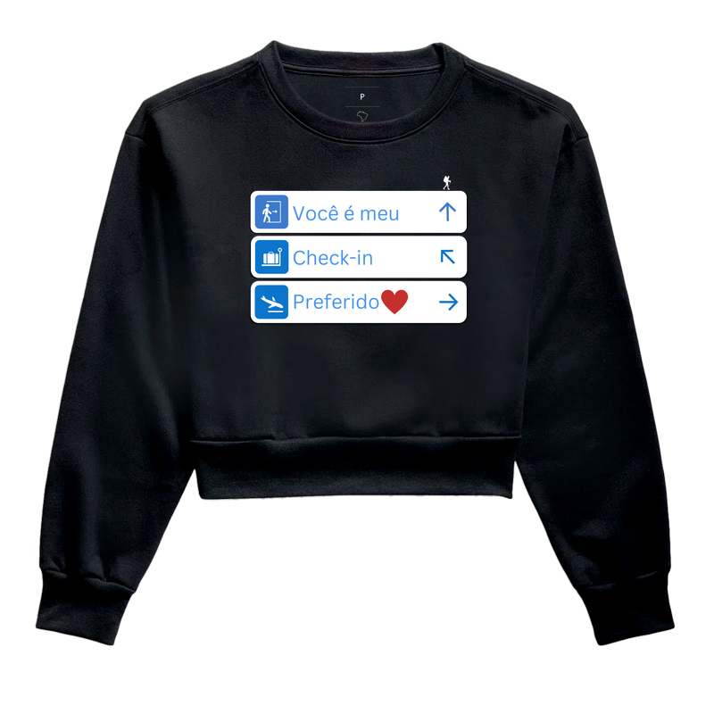 Camiseta Estampa Você é Meu Check-in Preferido | Excursionista