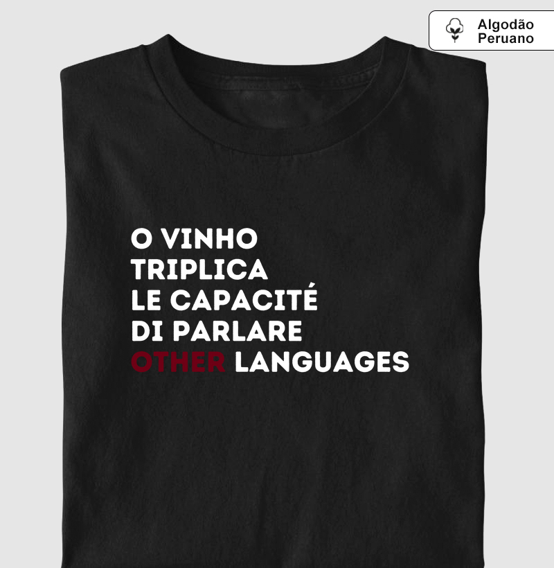 Camiseta O Vinho Triplica 