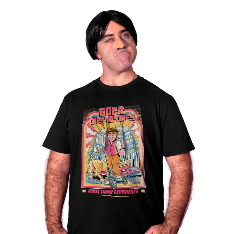 Camiseta Boça de Valores Faria Limer Experience - Hermes e Renato