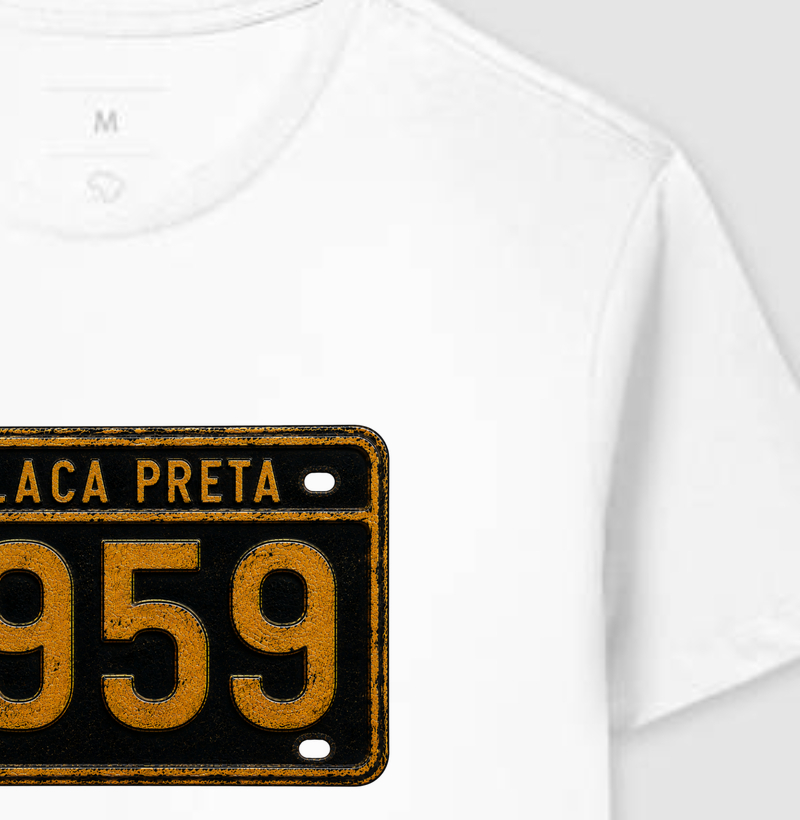 Camiseta Placa Preta 1959