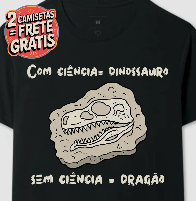 Camiseta Com Ciência x Sem Ciência