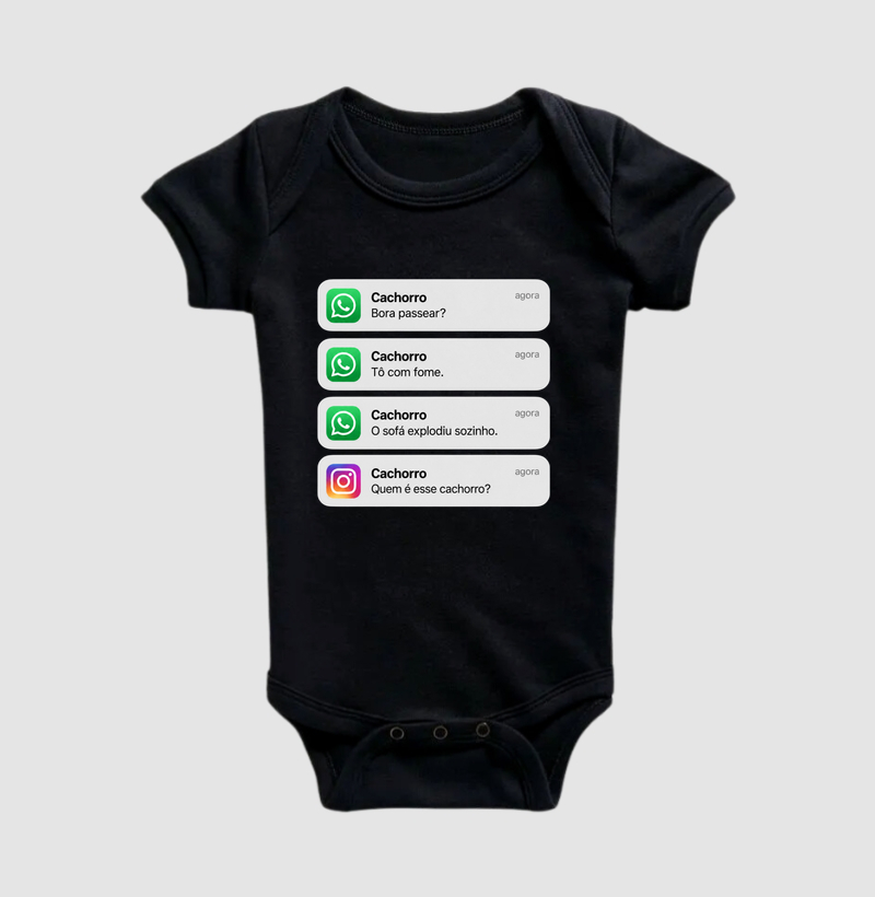 Rede Social Cachorreira - Body Infantil