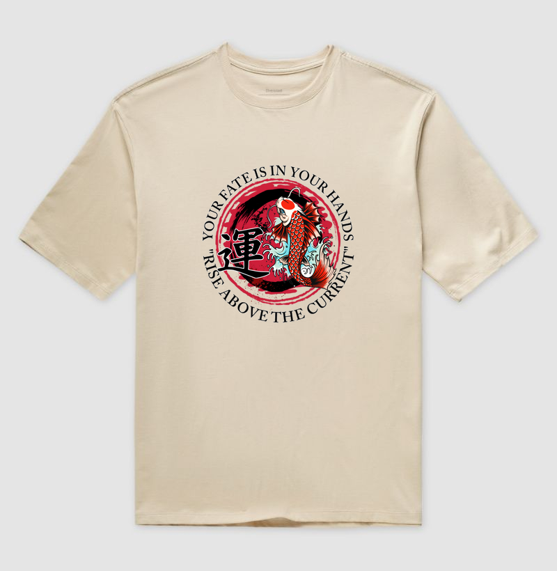 Estampa: Koi Ascendente - DESTINO & SUPERAÇÃO  運 (Un)