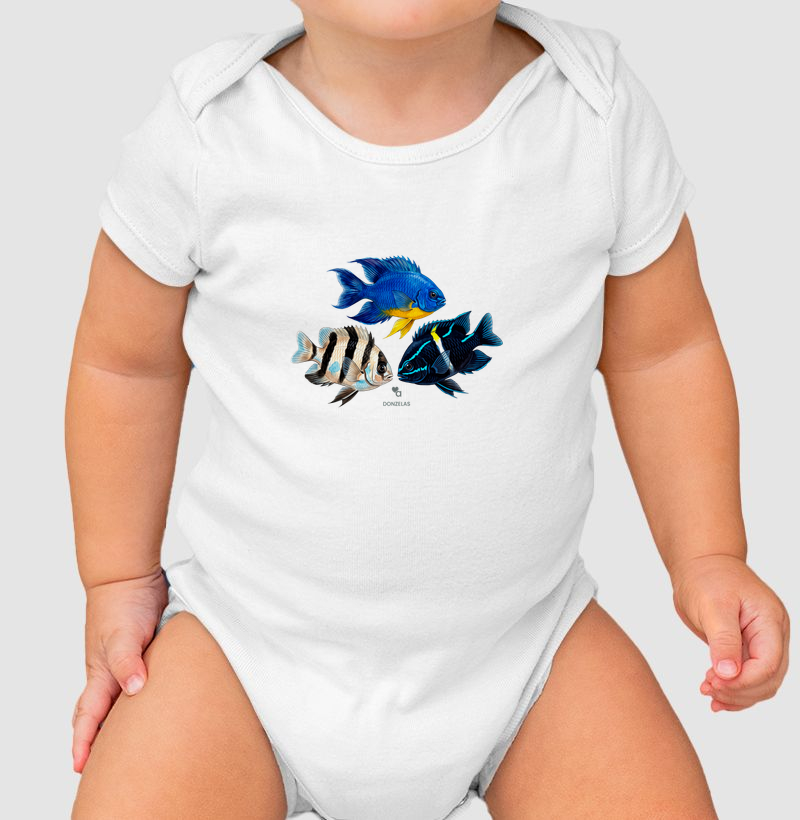 Peixes - Donzelas - Body Infantil