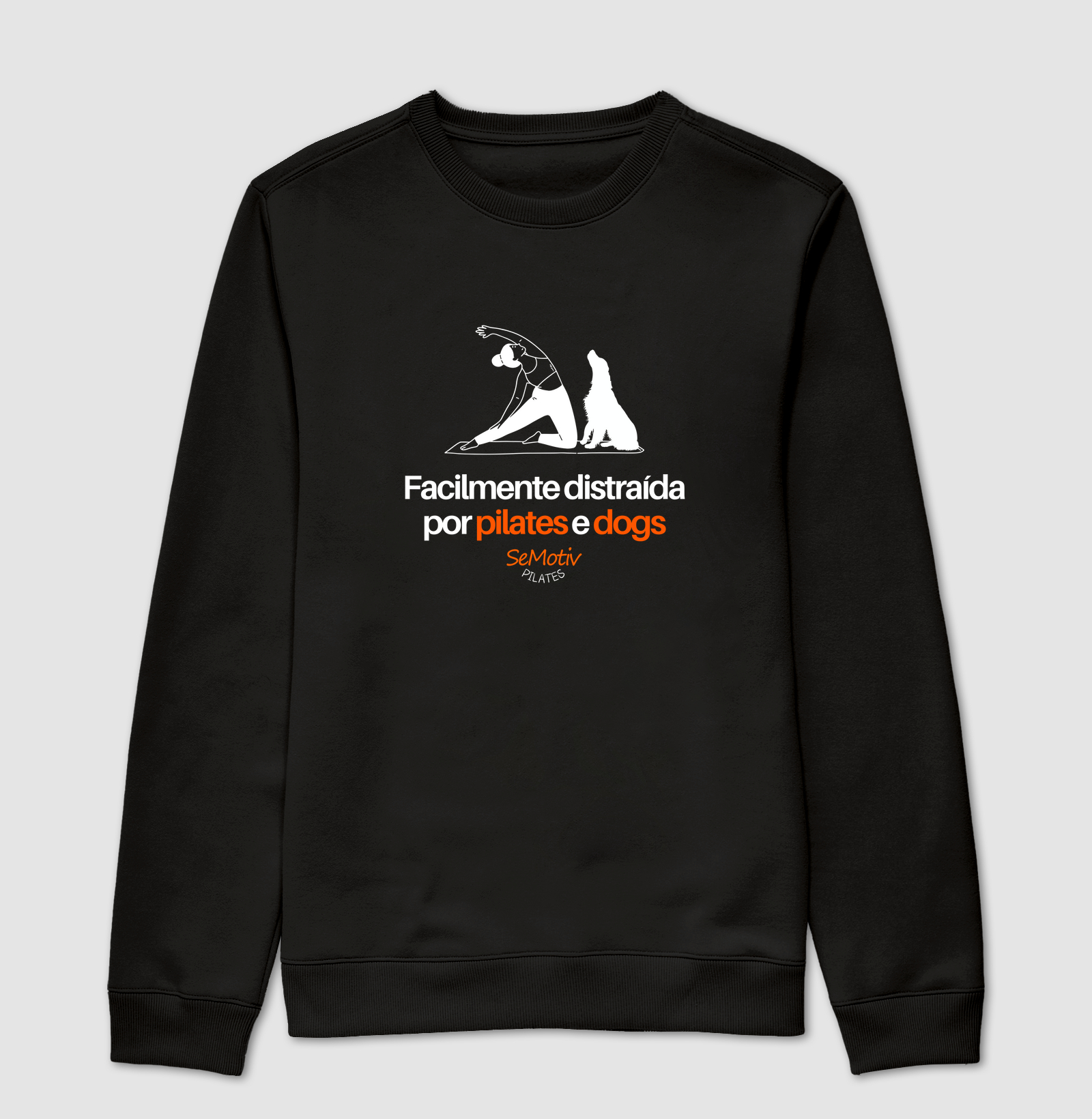 Facilmente distraída por pilates e dogs