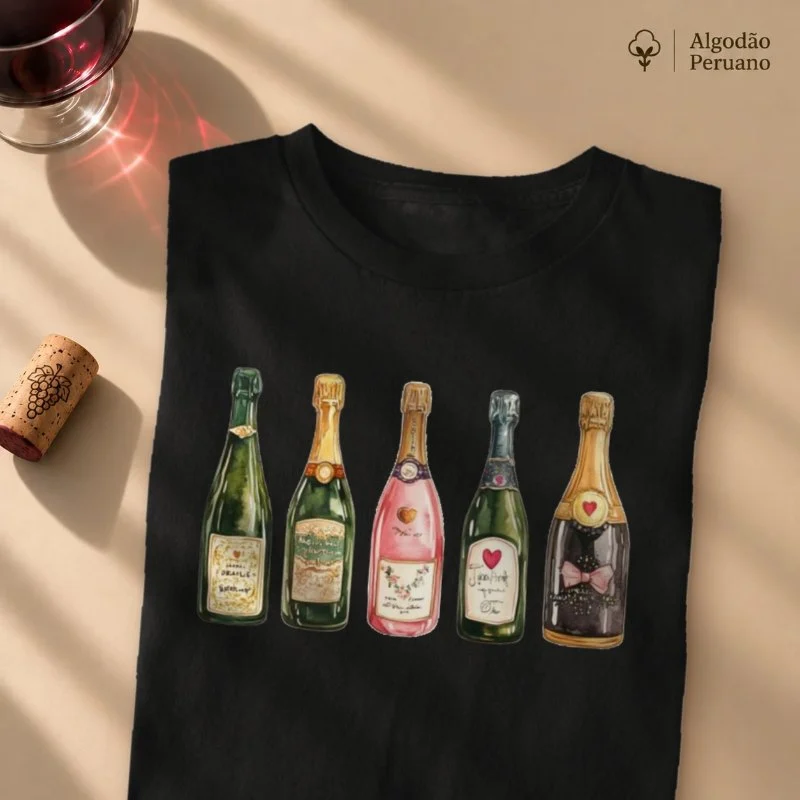 Camiseta Champagne - Camiseta Algodão Peruano