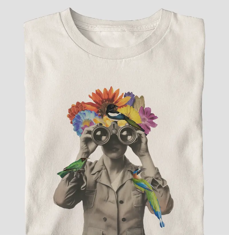 Bird Watcher Vintage Woman Oversized