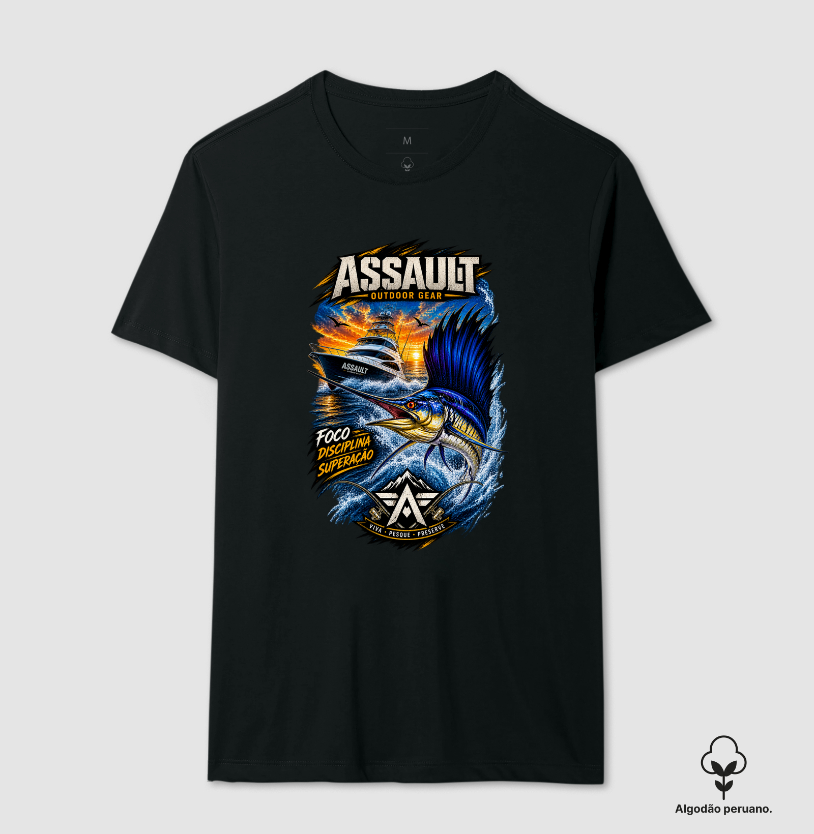 Pesca Esportiva - Camiseta Algodão Peruano