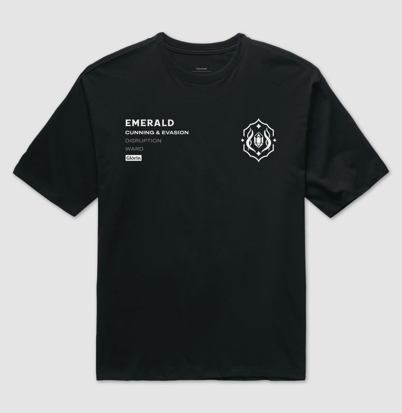 Emerald Ink - Pocket - Camiseta Oversized