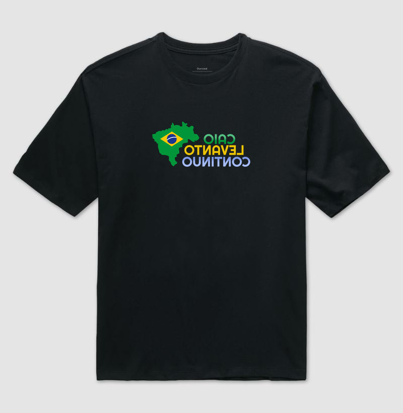 Caio Levanto Continuo - Camiseta Oversized
