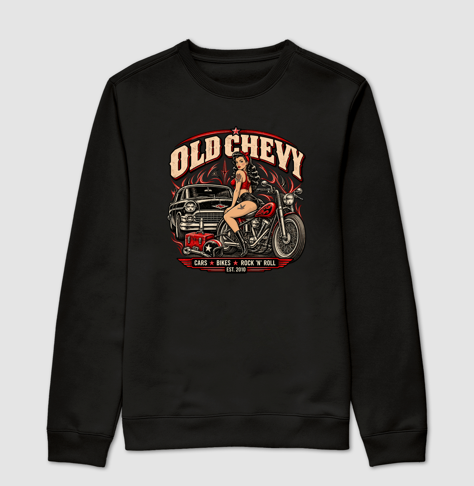 Garage Rebel | Road Rebels - Old Chevy - Suéter Moletom