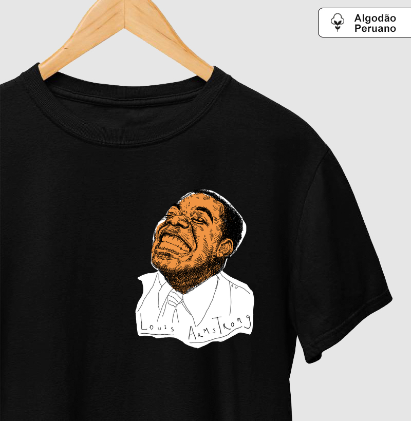 Louis Armstrong (Tinta e Nanquim V2) - Bolso