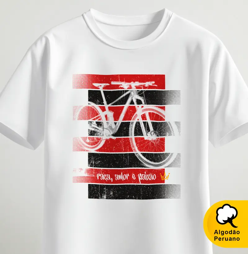 MTB preta e vermelha