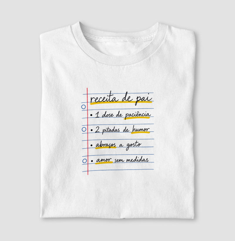 Camiseta Receita de Pai