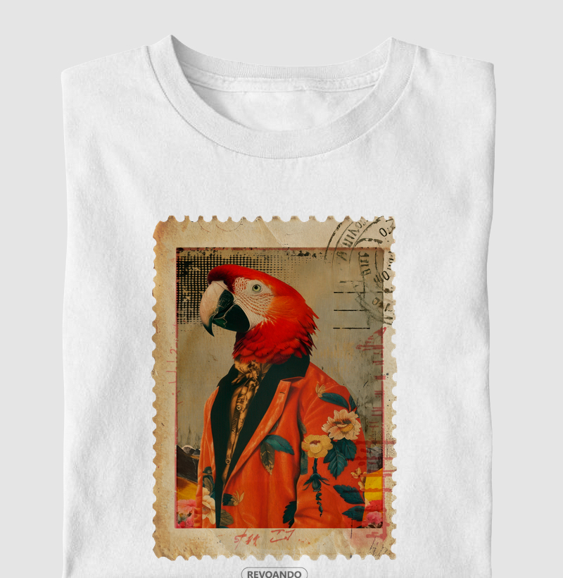 Aves em selo - Arara