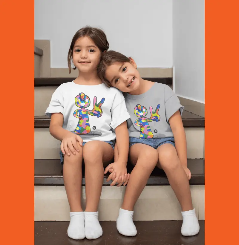 Camiseta Infantil Autismon by Giovanna Cariry