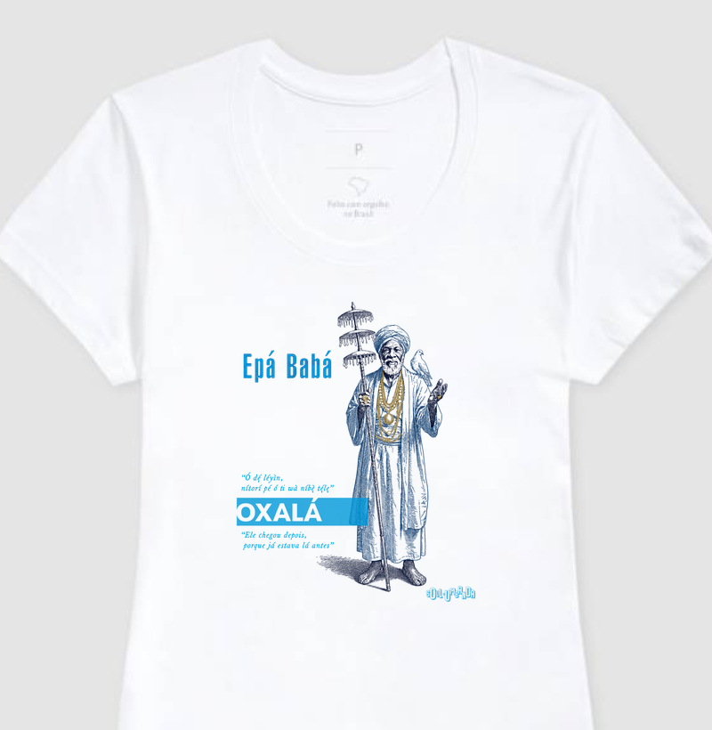 camiseta OXALÁ iorubá feminina