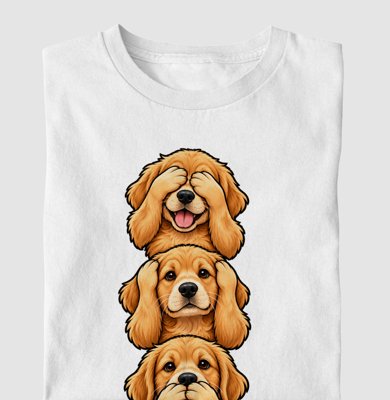 Ver, ouvir e falar versão Golden - Camiseta