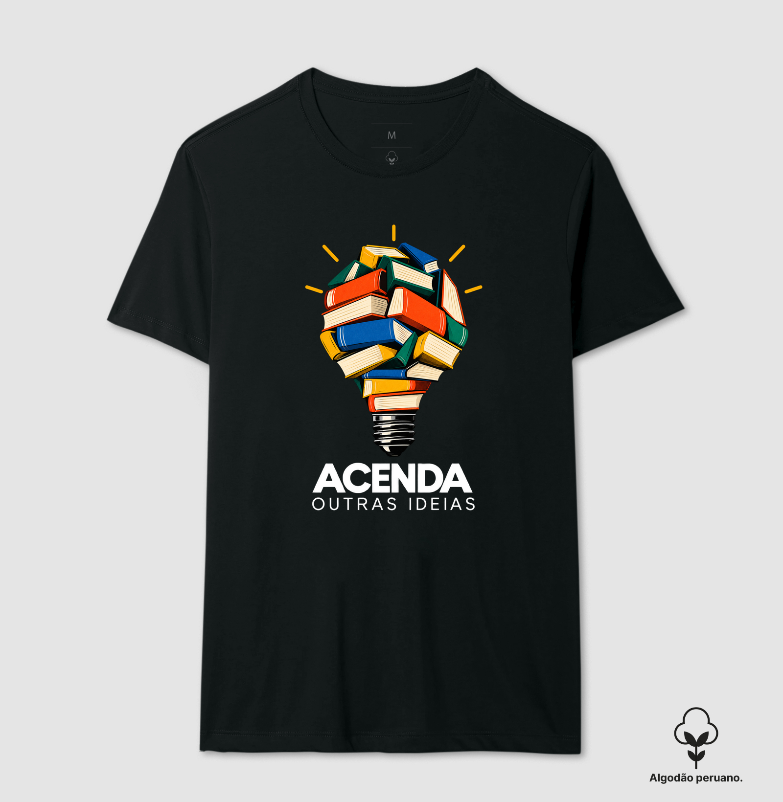 Acenda Outras Ideias - Camiseta Algodão Peruano