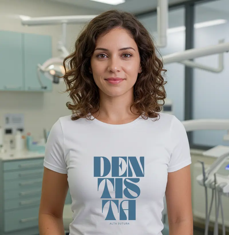 Camiseta Unissex 100% Algodão - Dentista