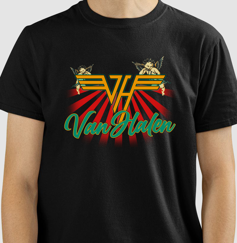 CAMISETA COM ESTAMPA VAN HALEN
