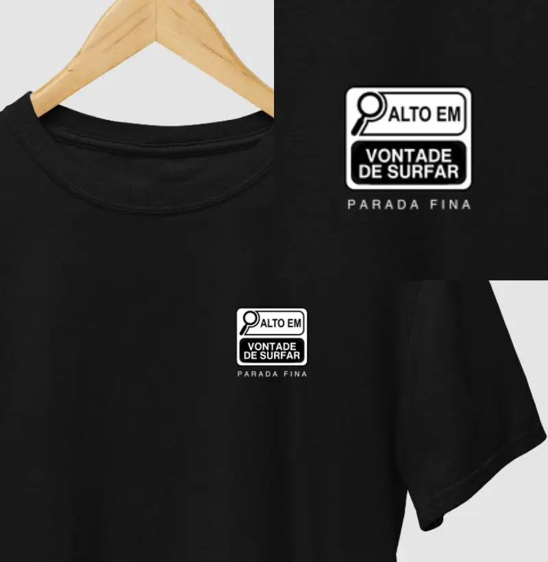 Alto em vontade de surfar