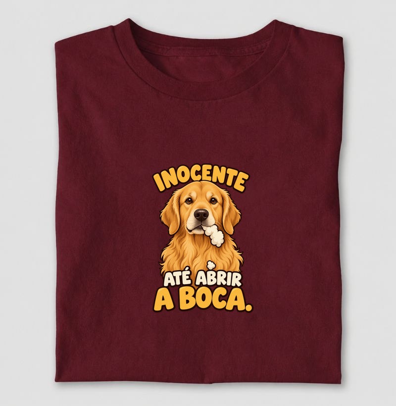 Inocente até abrir a boca.