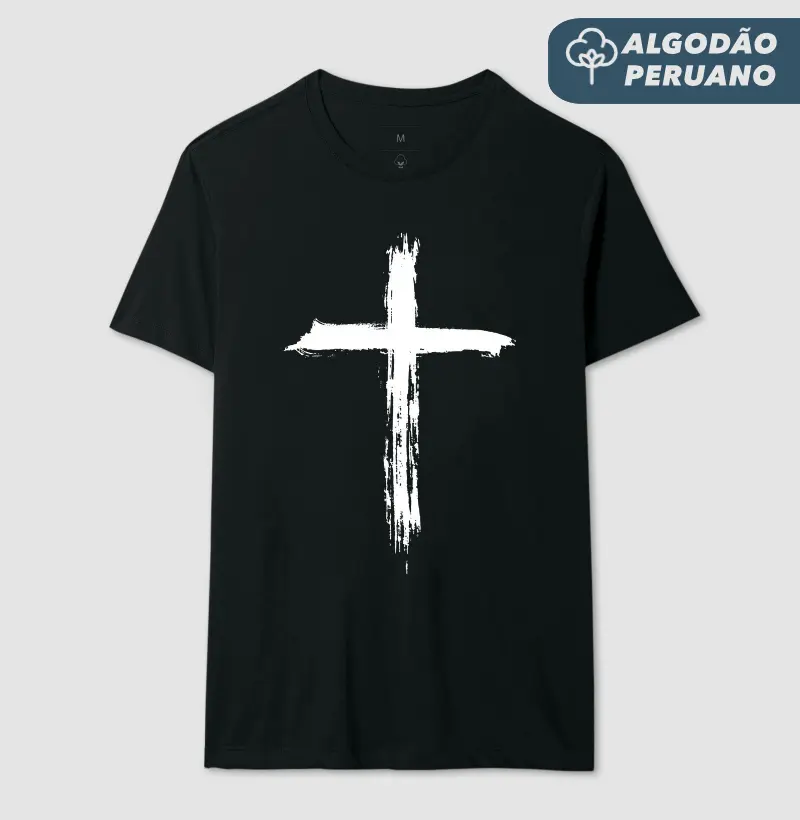 Cruz Pincelada - Estampa Branca