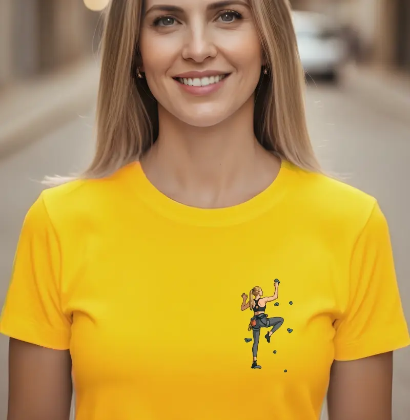Camiseta Crux & Resina | Escalada Indoor Mulher