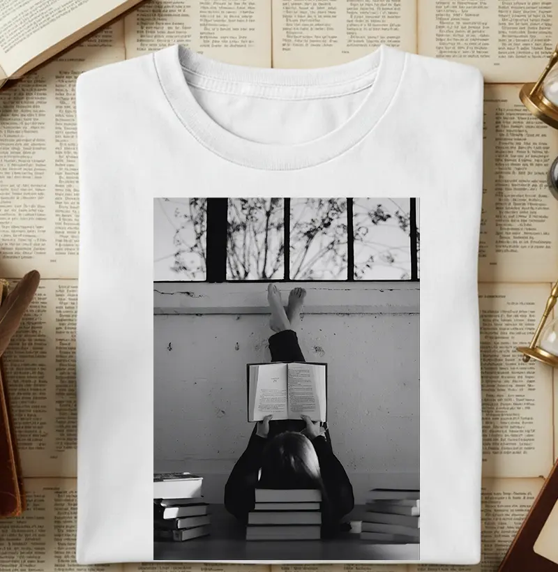 Lendo de pernas pro ar