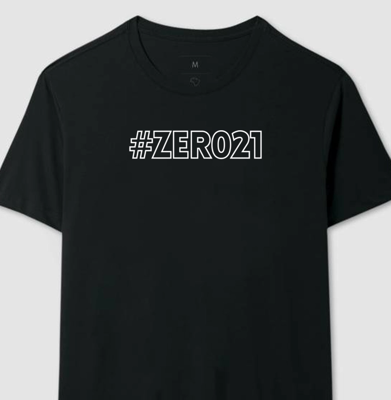 Camiseta #ZERO21 Black