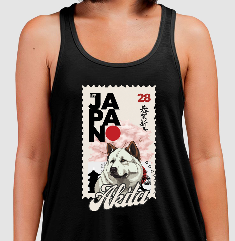 Camiseta Regata Nihon Akita Dog Pulse