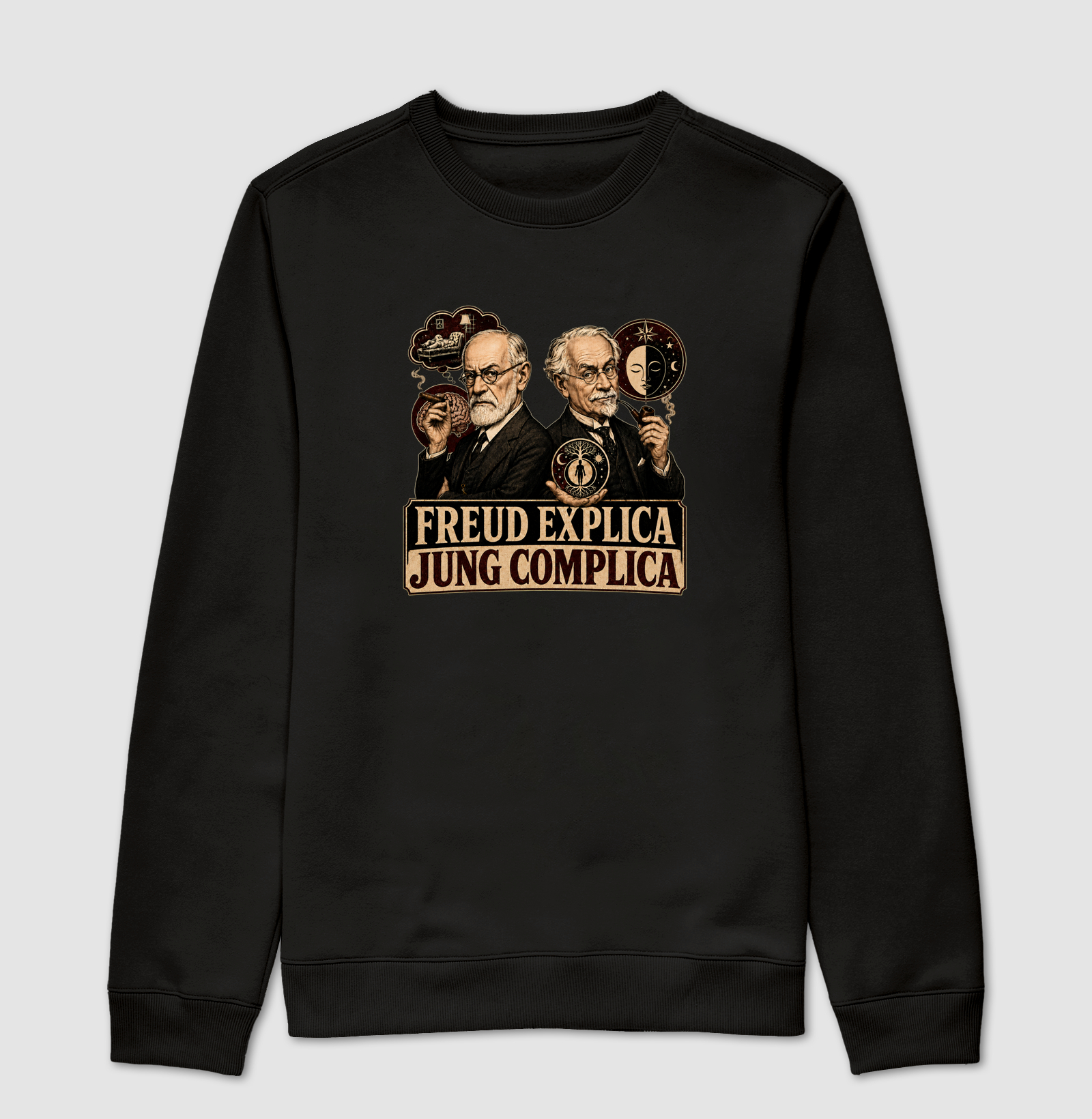 Freud Explica, Jung Complica - Suéter Moletom