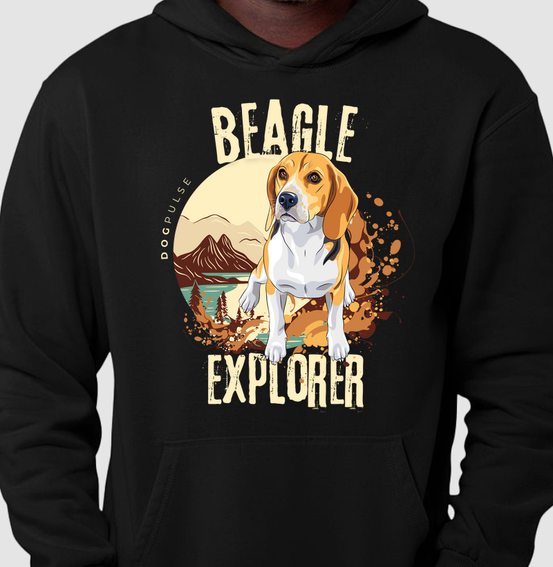 Hoodie Moletom Dog Pulse Beagle Explorer – Trailblazer Spirit