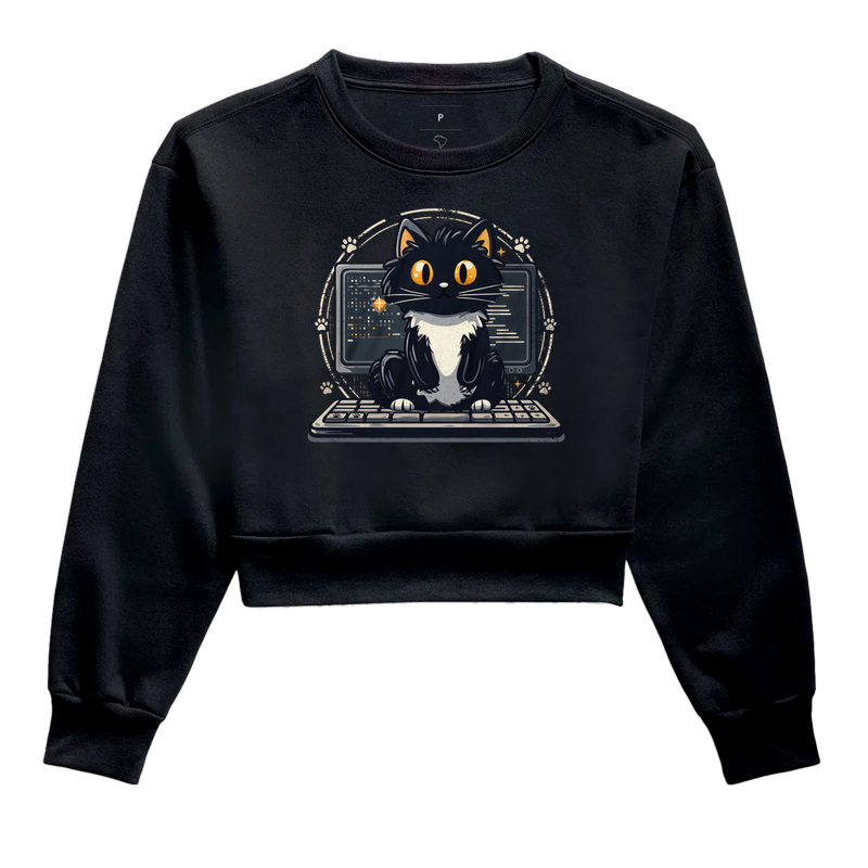 Chief Meow Officer - Cropped Moletom