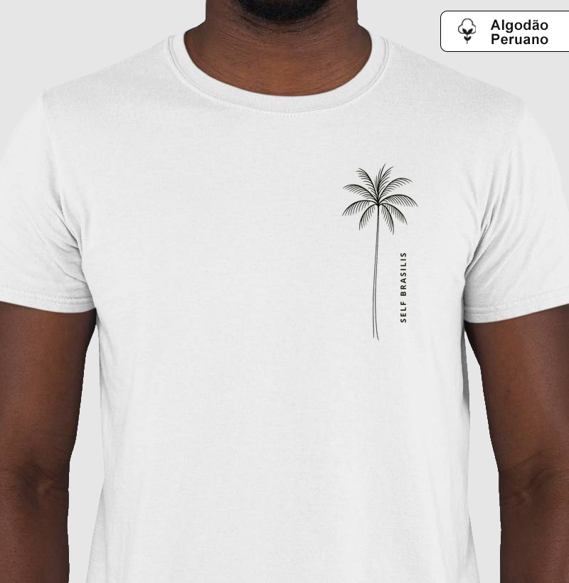 PALMEIRA LINEAR - Camiseta Algodão Peruano