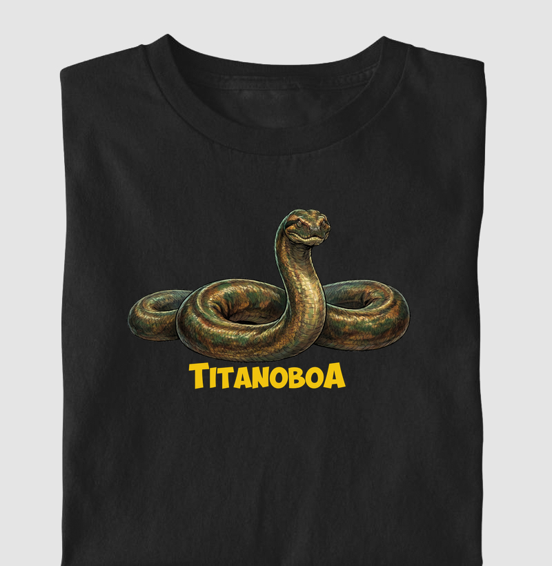 Camiseta Titanoboa Algodão Premium Dinoloco