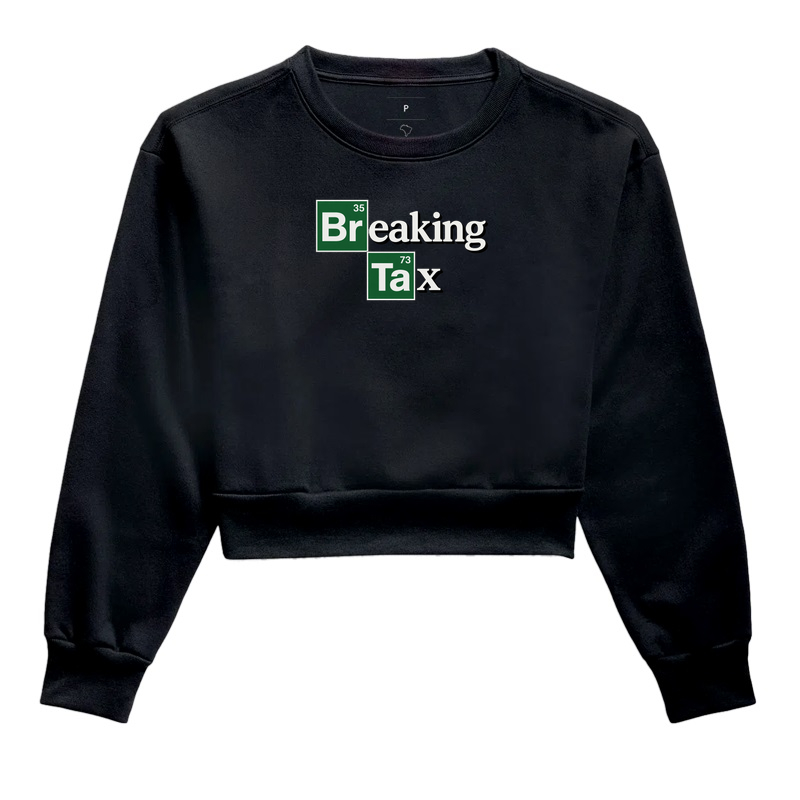BREAKING TAX - Cropped Moletom