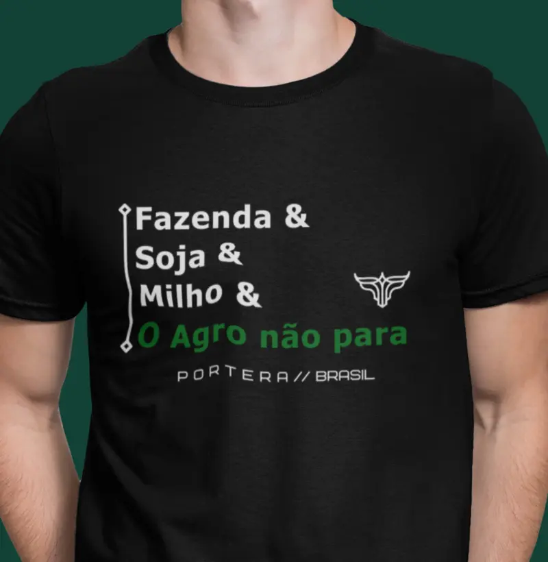 O Agro não para frase