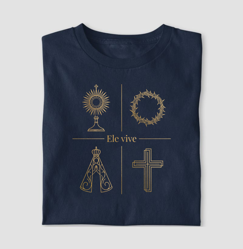 Camiseta Ele Vive Símbolos