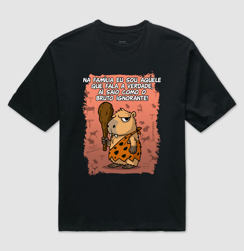 Camiseta Capivara Ignorante - Camiseta Oversized