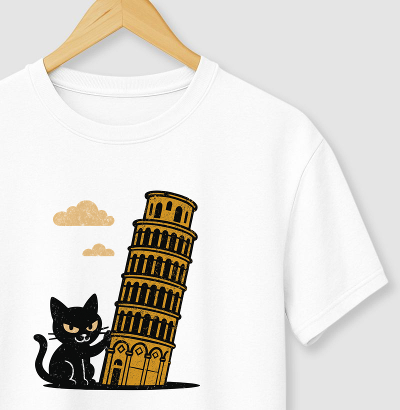 Camiseta Pizza-Cat