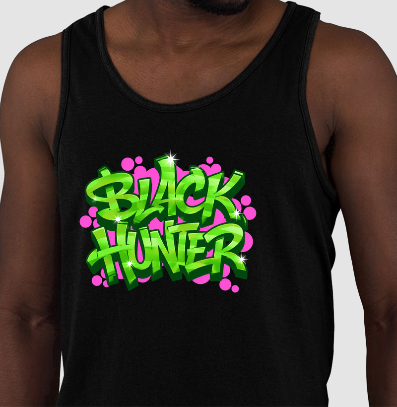 camiseta regata grafite 2 black hunter