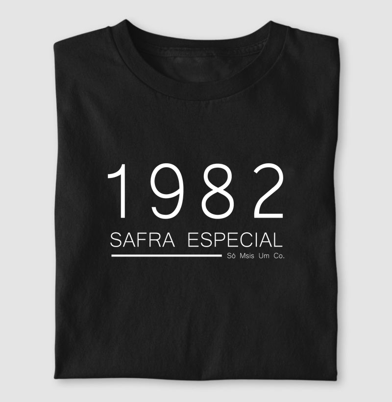 Camiseta Safra 1982 - Cores Escuras