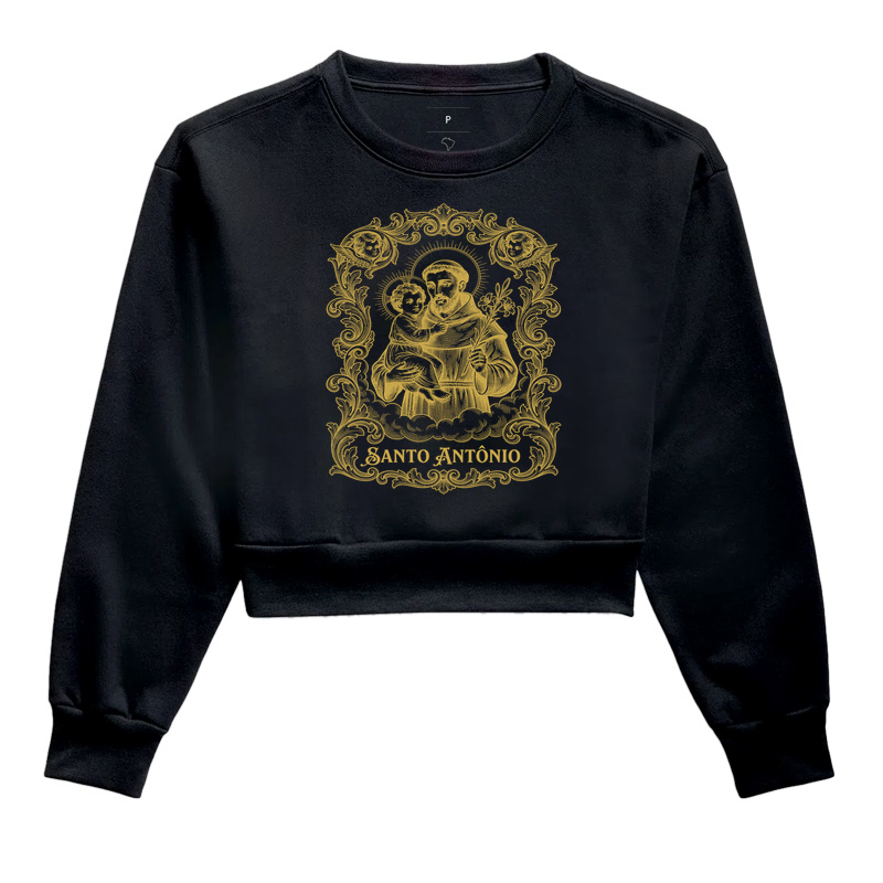 Santo antonio - Cropped Moletom