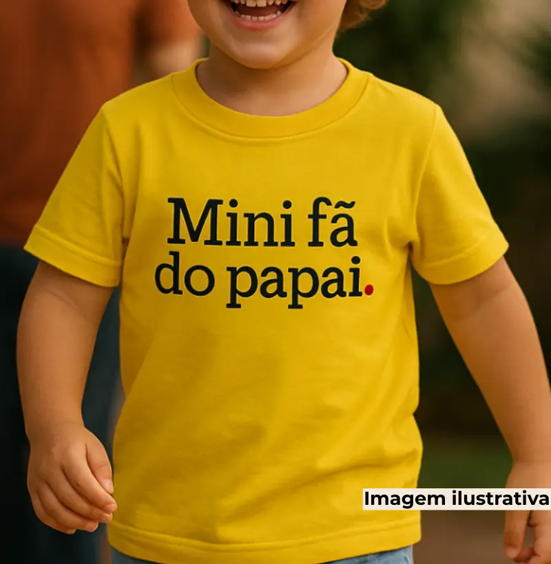 Mini fã do papai! (infantil)
