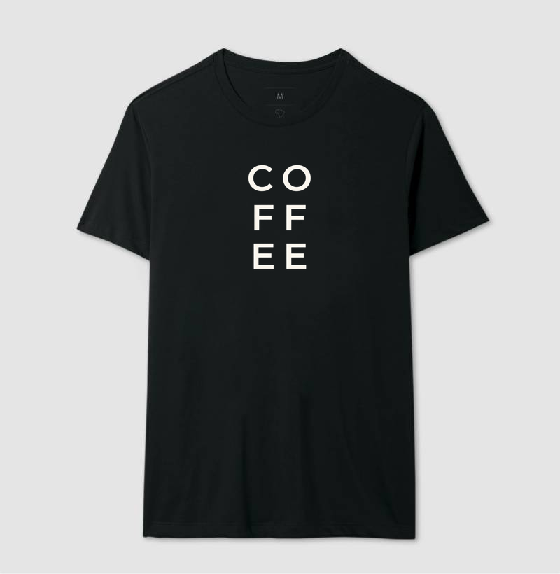 Camiseta Coffee Minimal — Algodão Peruano