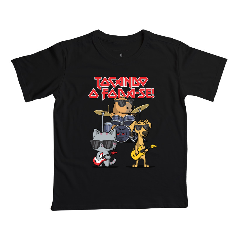 Camiseta Tocando o Fodase - Camiseta Infantil